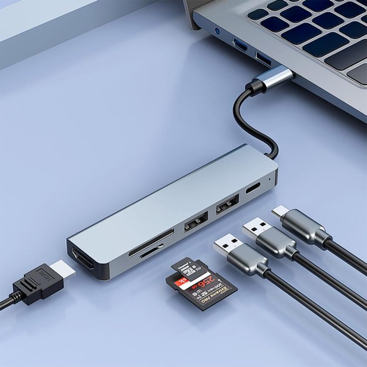 CoolBox MINIDOCK C61 ALUMINIO USB-C A HDMI 4K/2xUSB-A/USB-C…
