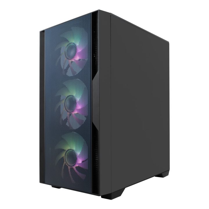 CoolBox Gaming caixa MATX GM220 fusion preta mesh USB-C 3.2 gen1 sem…