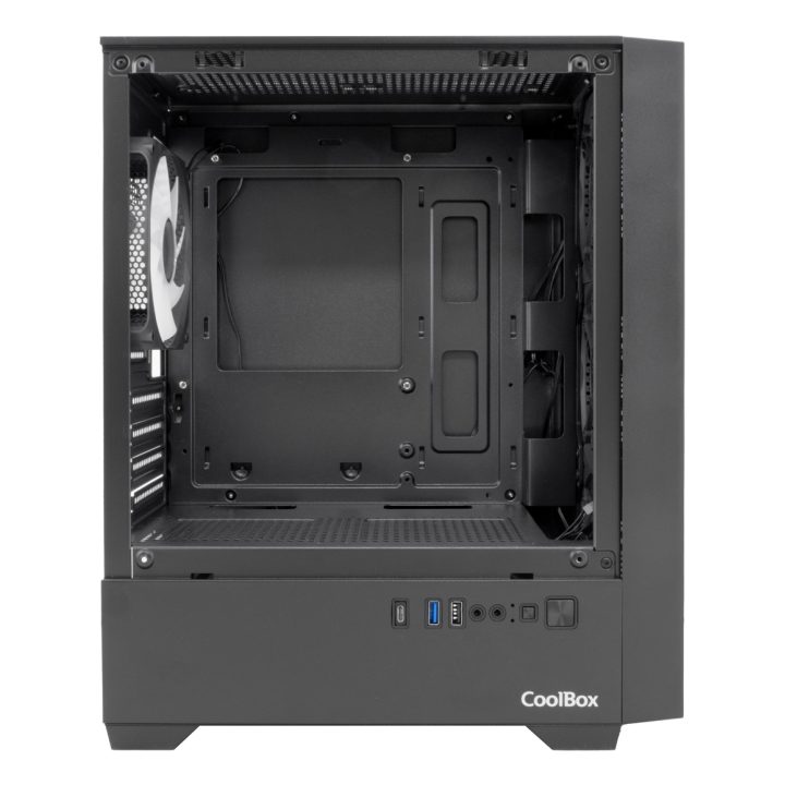 CoolBox Gaming caixa MATX GM220 fusion preta mesh USB-C 3.2 gen1 sem…