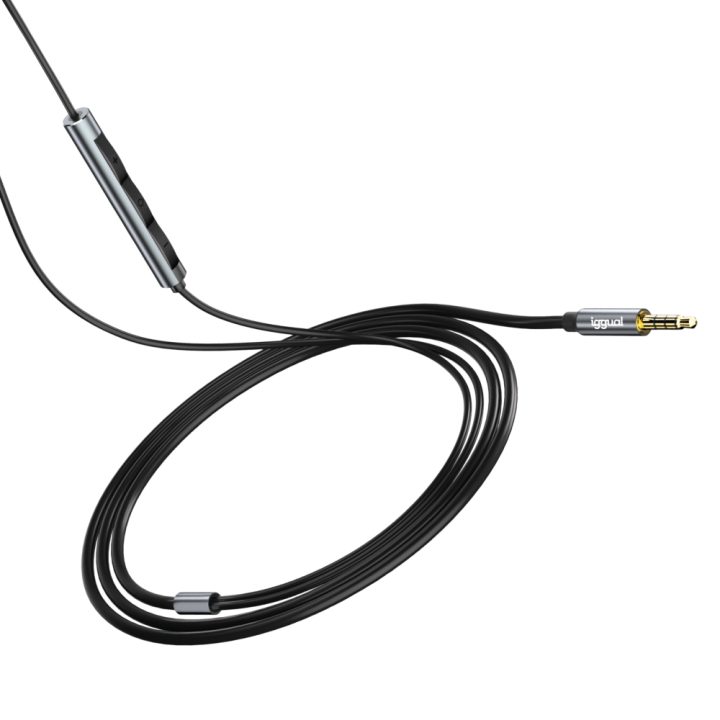 iggual Auriculares intra-auriculares com microfone e cabo