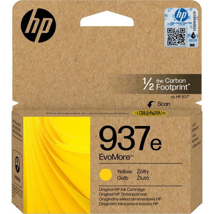 HP Cartucho de Tinta Original EvoMore 937e amarelo