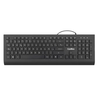 CoolBox USB FLAT PRO KEYBOARD CHOCOLATE KEYS 1.8M CABLE 610G. QUIET