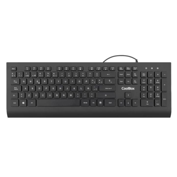 CoolBox USB FLAT PRO KEYBOARD CHOCOLATE KEYS 1.8M CABLE 610G. QUIET
