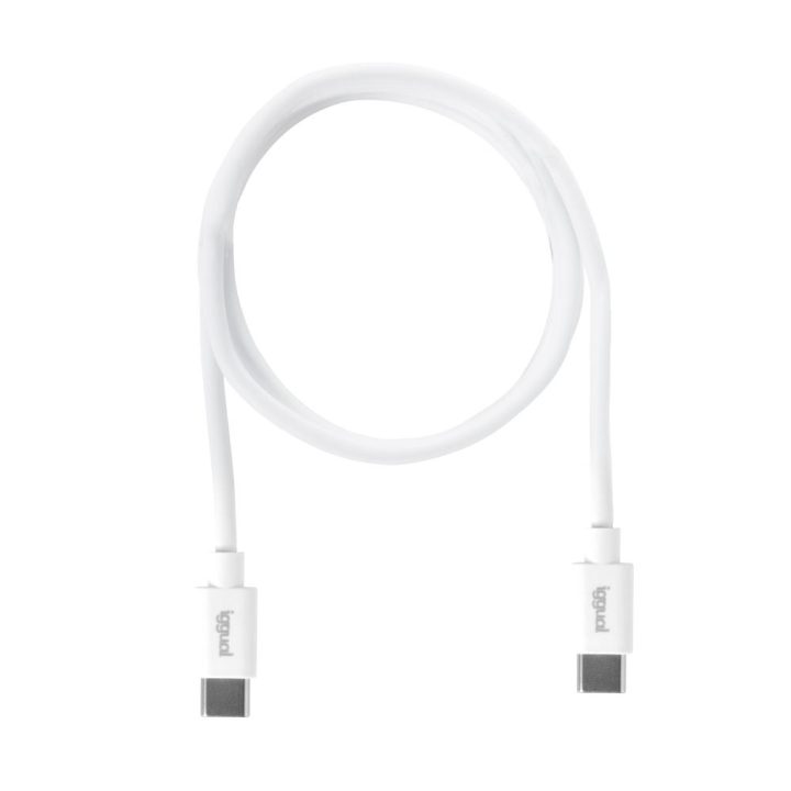iggual Cable USB-C/USB-C 100 cm blanco Q3.0 3A 60W