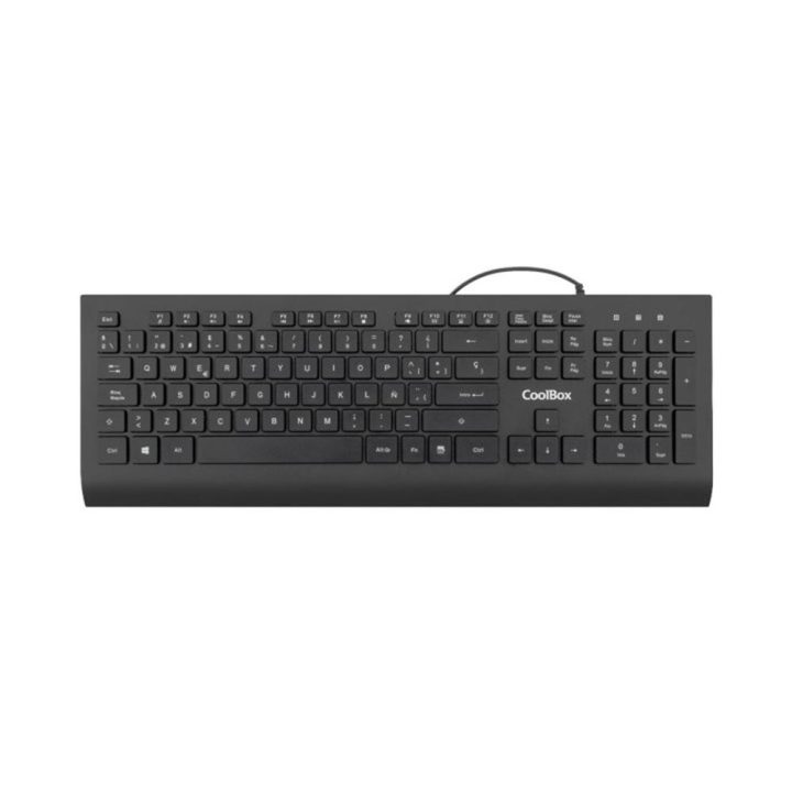 CoolBox TECLADO USB FLAT PRO TECLAS CHOCOLATE 1.8M DE CABLE 610G…