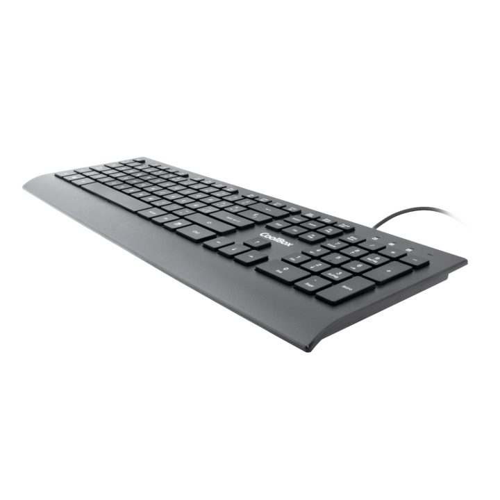 CoolBox USB FLAT PRO KEYBOARD CHOCOLATE KEYS 1.8M CABLE 610G. QUIET