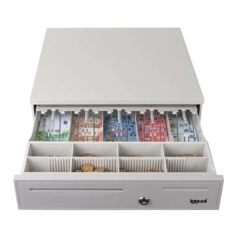iggual IRON-50W Cash Drawer 42cm 5+8 White