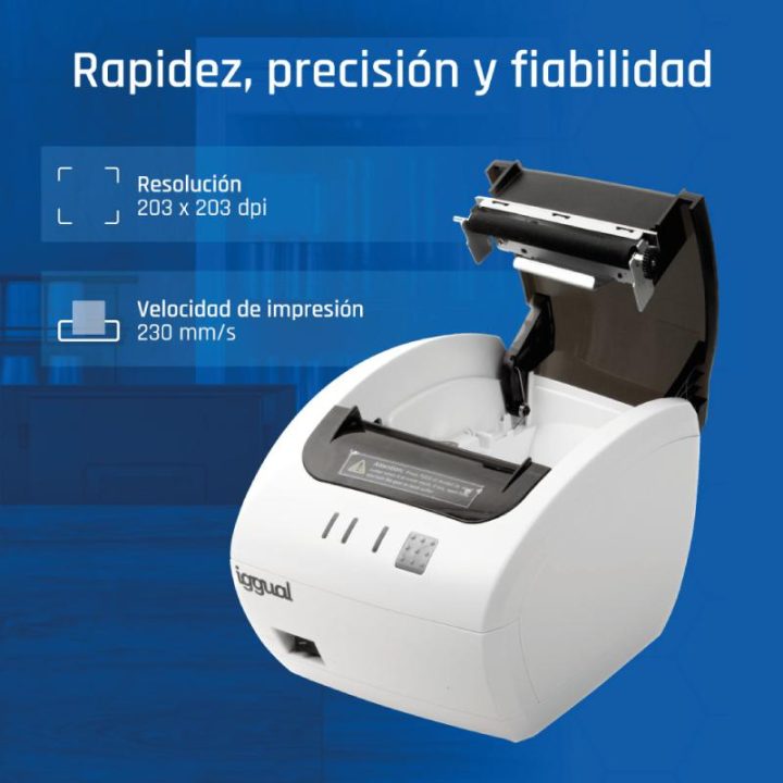 iggual TP EASY 80W Thermal Printer USB+RJ11 White