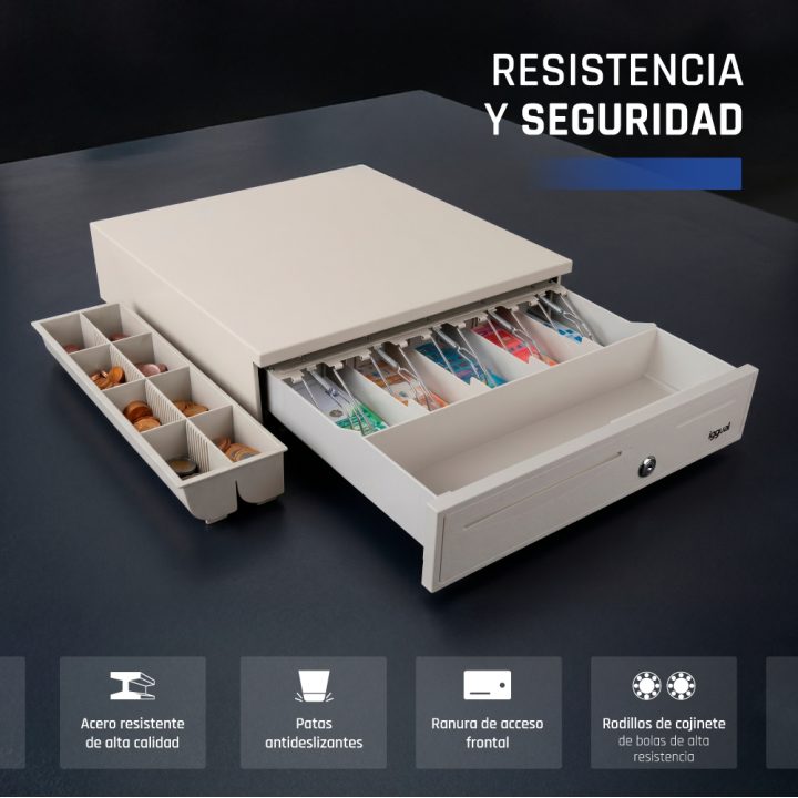 iggual IRON-50W Cash Drawer 42cm 5+8 White