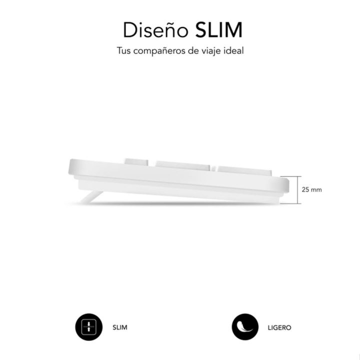 Teclado Subblim subkbc-0SSK51 Cable USB Completo (100%)
