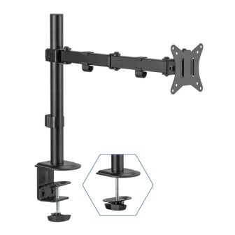 iggual SPM01 Suporte de secretária com pinça para 1 monitor 17"-32"