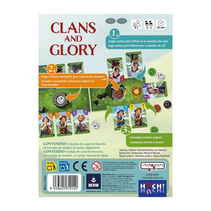 Devir Clans and Glory Card Game (BGCLAGLPS)