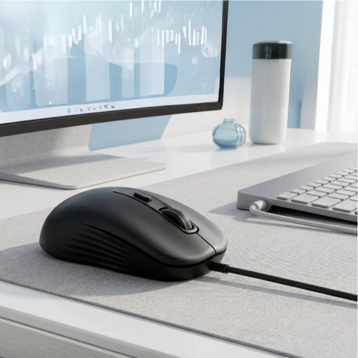 iggual OFFICE-ESSENTIAL-4D 2400DPI rato de escritório ambidestro USB…