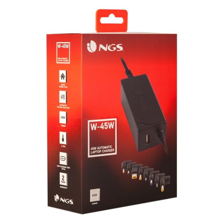 NGS W-45W adaptador e inversor de corrente Interior Preto
