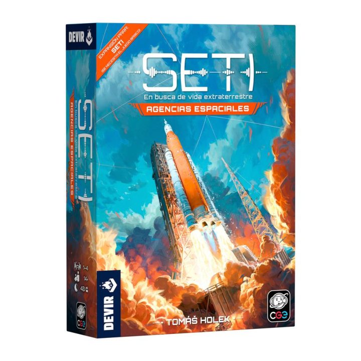 Devir Expansão jogo de tabuleiro SETI: Agências Espaciais (BGSETAESP)