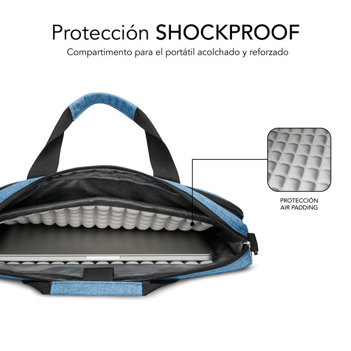 Maleta Subblim air padding para portátil 15,6 polegadas azul…