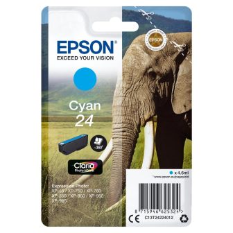 Epson Elephant Tinta ciano 24 Claria Photo HD Elefantes
