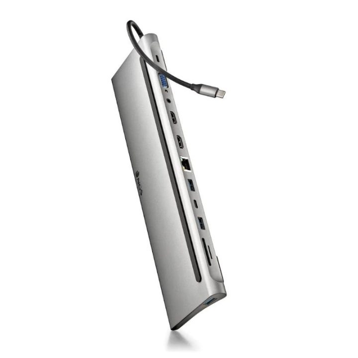 NGS WONDER DOCK 12 Alámbrico USB 3.2 Gen 1 (3.1 Gen 1) Type-C Plata