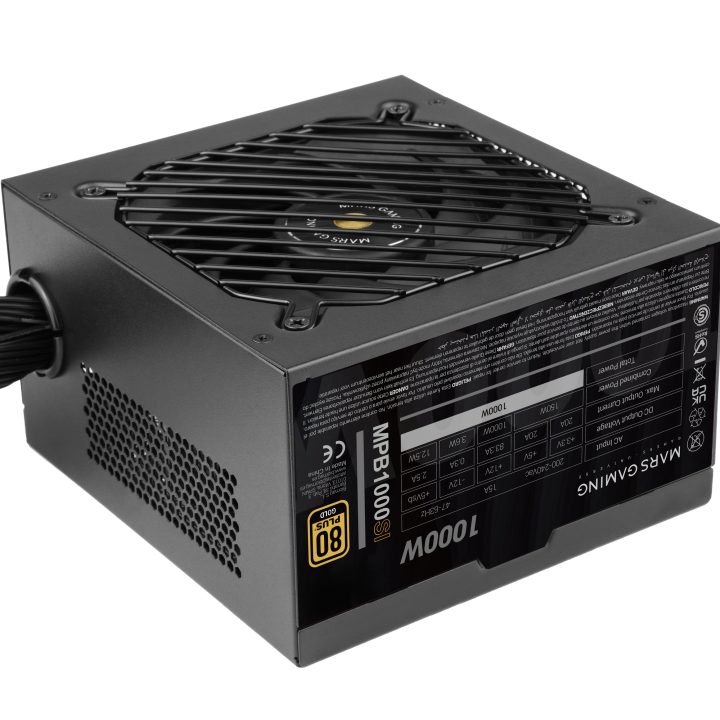 Mars Gaming MPB1000SI Power Supply Unit 1000 W 24-pin ATX ATX Black