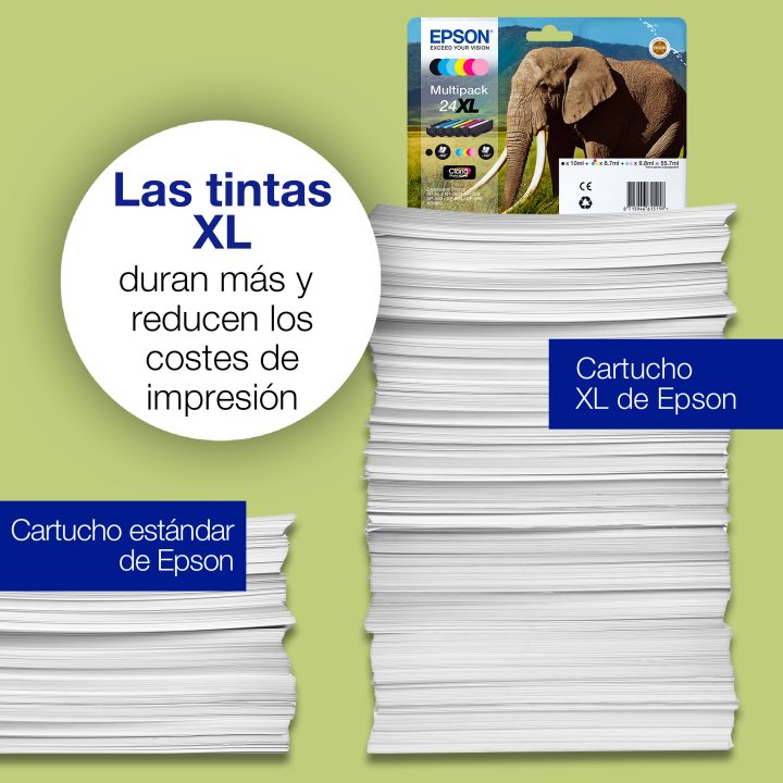 Epson Elephant Cyan 24 Claria Photo HD Ink