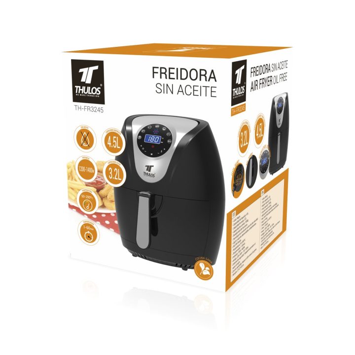 Thulos th-FR3245 Oil-Free Air Fryer 1400W 4.5L with 3.2L Basket