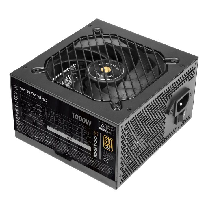 Mars Gaming MPB1000SI Power Supply Unit 1000 W 24-pin ATX ATX Black