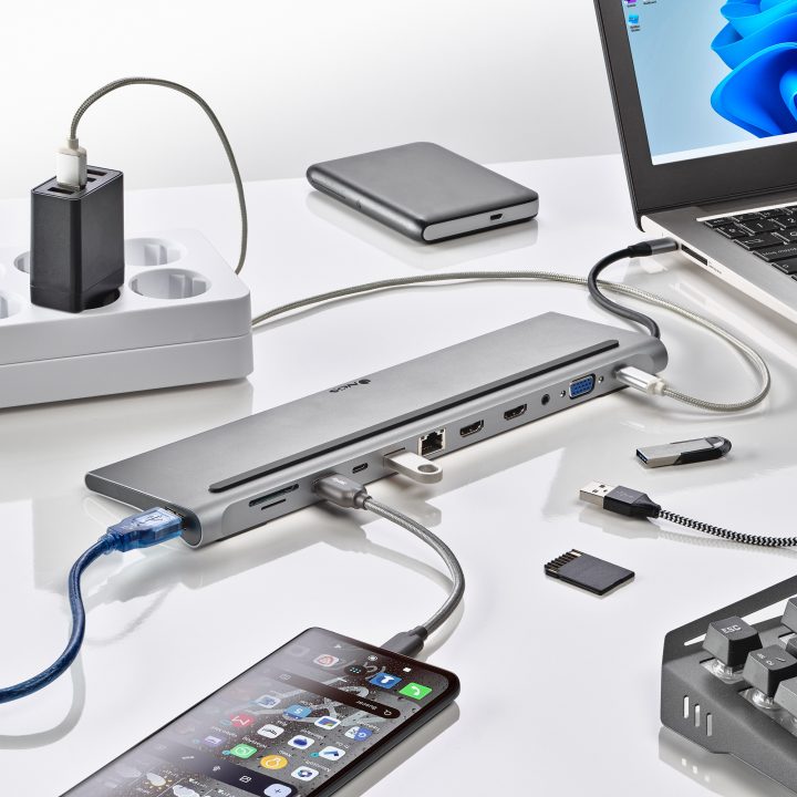 NGS WONDER DOCK 12 Alámbrico USB 3.2 Gen 1 (3.1 Gen 1) Type-C Plata