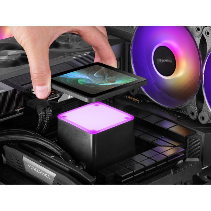 Mars Gaming ML-VISIONPRO240 CPU All-in-One Liquid Cooler 12 cm Black…