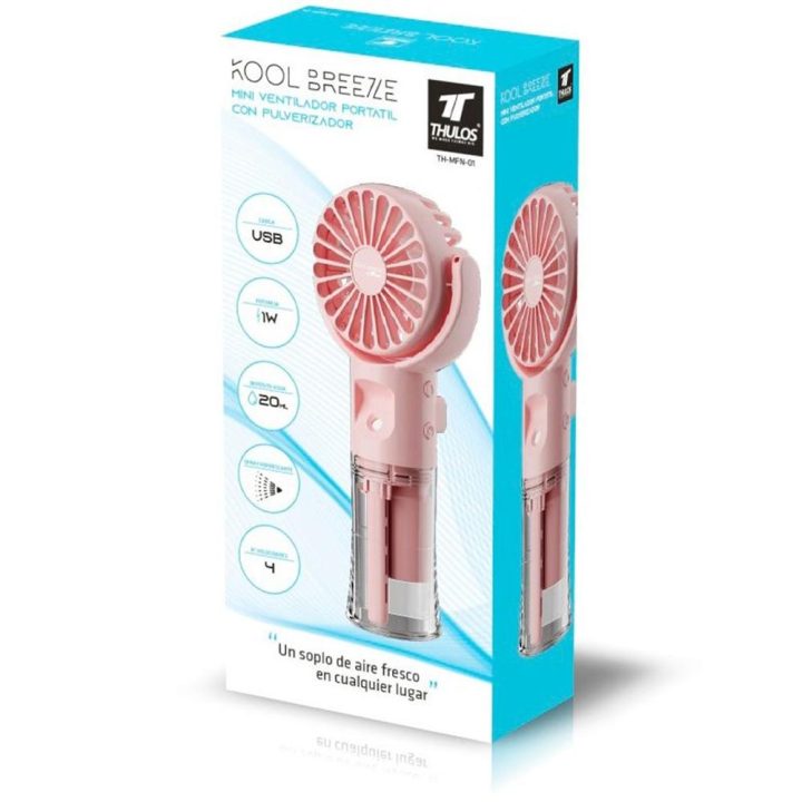 Thulos th-mfn-01 Pink Portable Fan