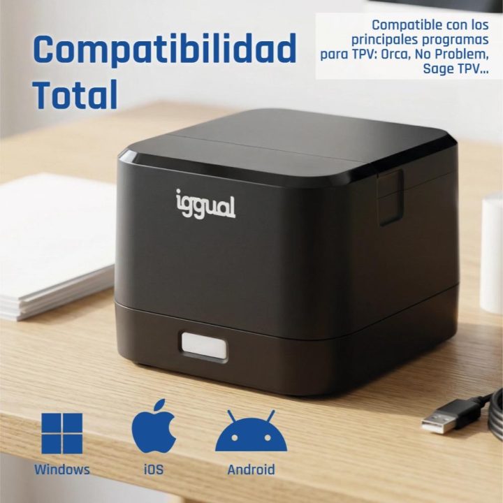 iggual TP EASY 58 Thermal Receipt Printer USB+RJ