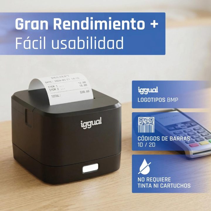iggual TP EASY 58 Thermal Receipt Printer USB+RJ