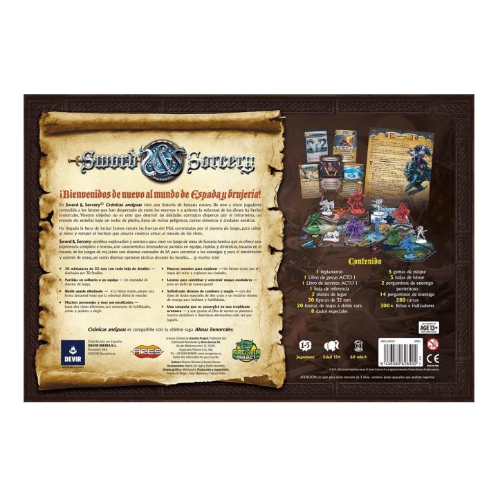Juego de mesa Devir sword & sorcery: crónicas antiguas (BGSISCASP)