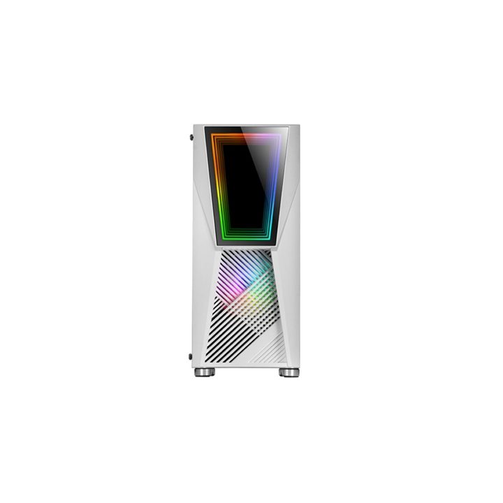 Mars Gaming MC777W, Caja PC Gaming, Infinity Mirror ARGB, Cristal…