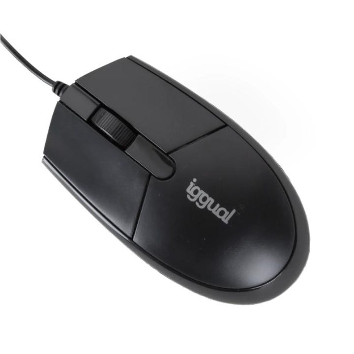 iggual COM-BASIC3-800DPI Optical Mouse Black