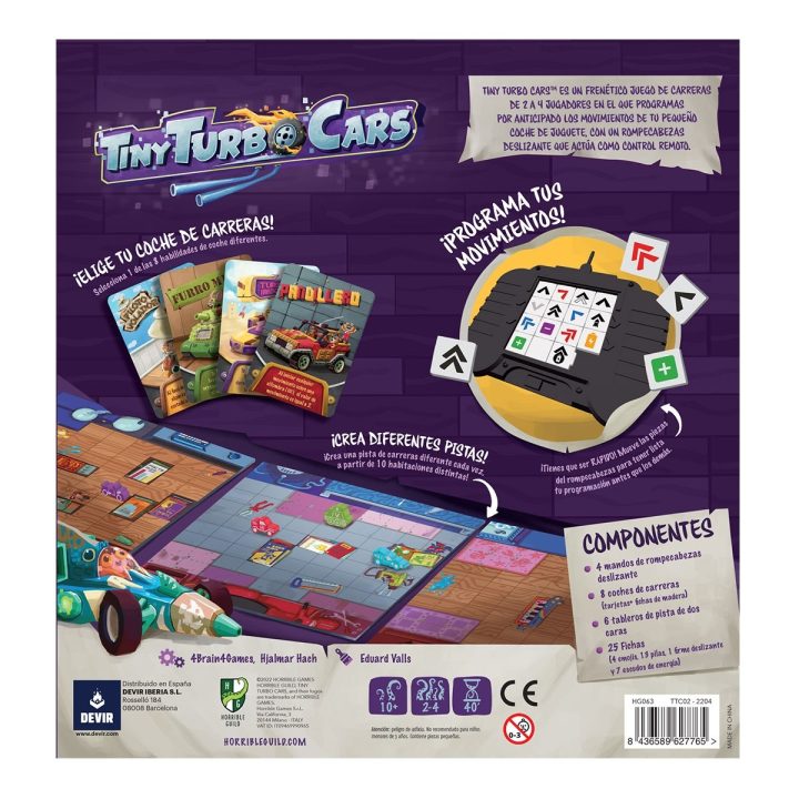 Jogo de tabuleiro Devir tiny turbo cars (BGTTCSP)