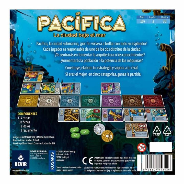 Jogo de tabuleiro Devir Pacífica