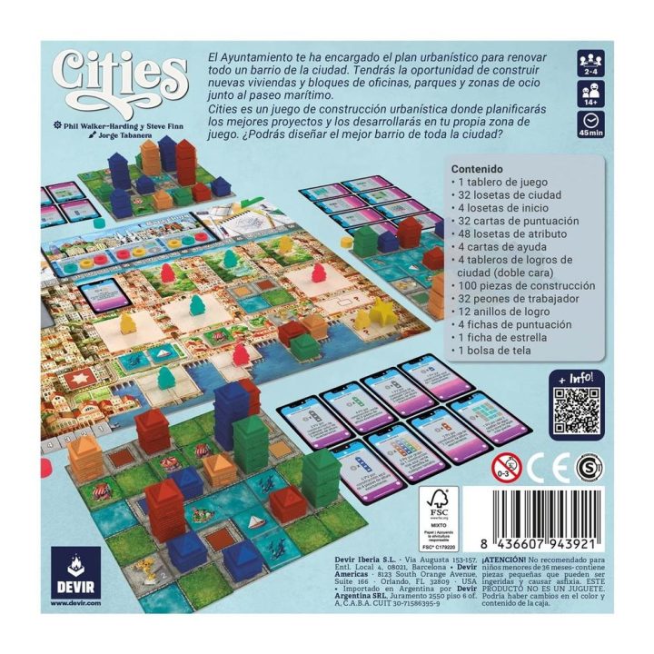 Devir Jogo de tabuleiro Cities