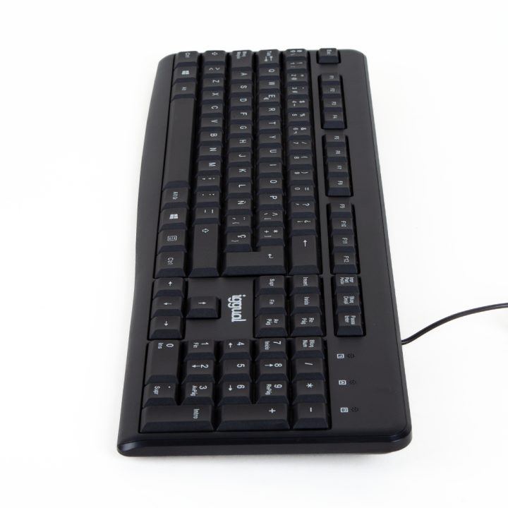 Teclado padrão iggual CK-BASIC2-105T preto