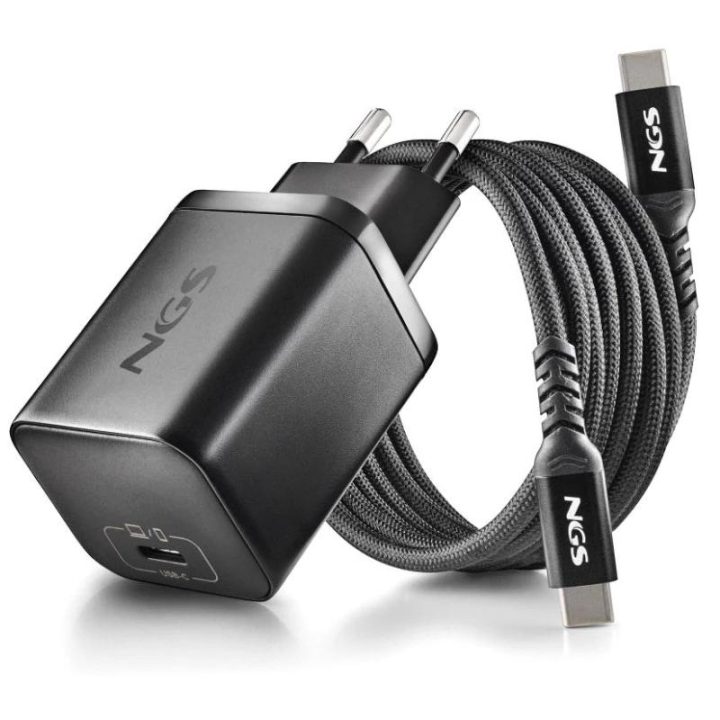 NGS BUD 65W-AS Universal Black AC Fast Charging Indoor