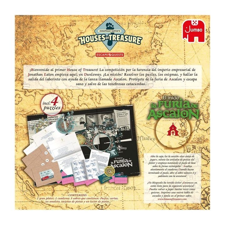 Jumbo Juego de mesa escape quest el inicio-la furia de ascalon pegi…