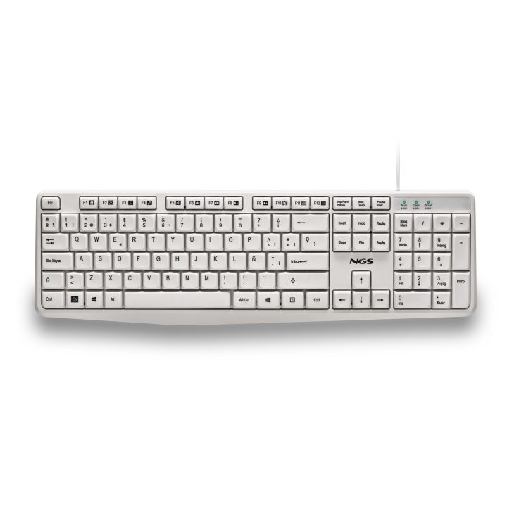 NGS HERITAGE teclado Universal USB QWERTY Español Blanco