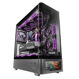Mars Gaming MCLCDPRO caixa de PC Midi Tower Preto