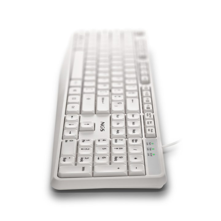 NGS HERITAGE teclado Universal USB QWERTY Español Blanco