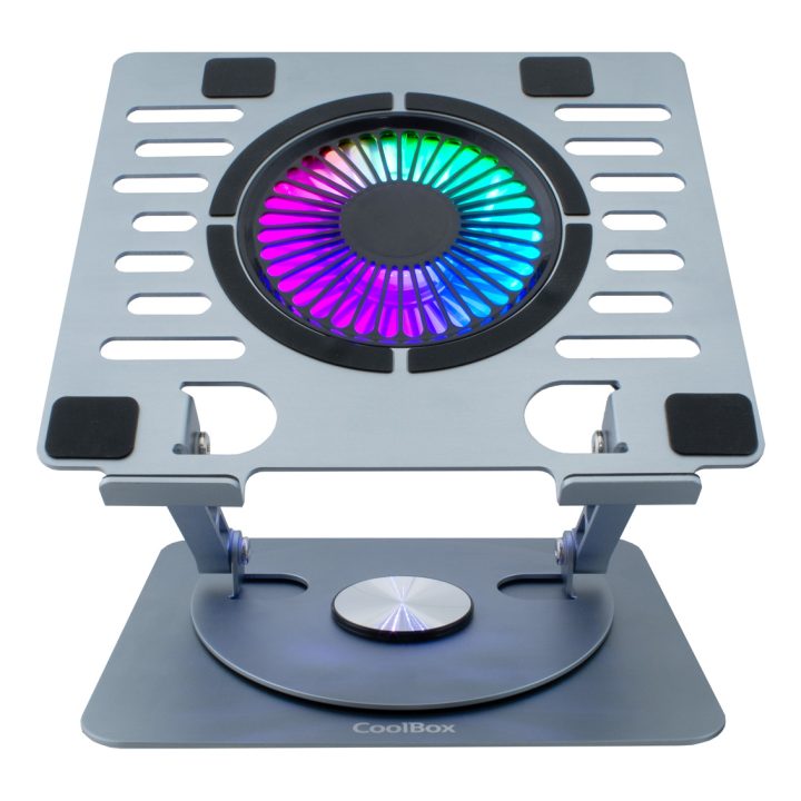 CoolBox COOLAIR 1VRGB Aluminum Laptop Cooling Pad 17.3"