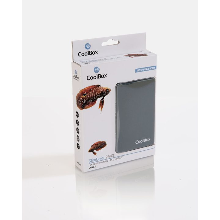 CoolBox CAJA/CARCASA HDD/SSD 2.5" SLIMCOLOR SCG2543 GRIS USB3.2 GEN1