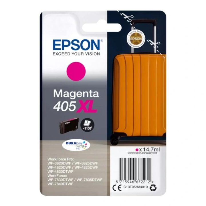 Epson Singlepack Magenta 405XL DURABrite Ultra Ink