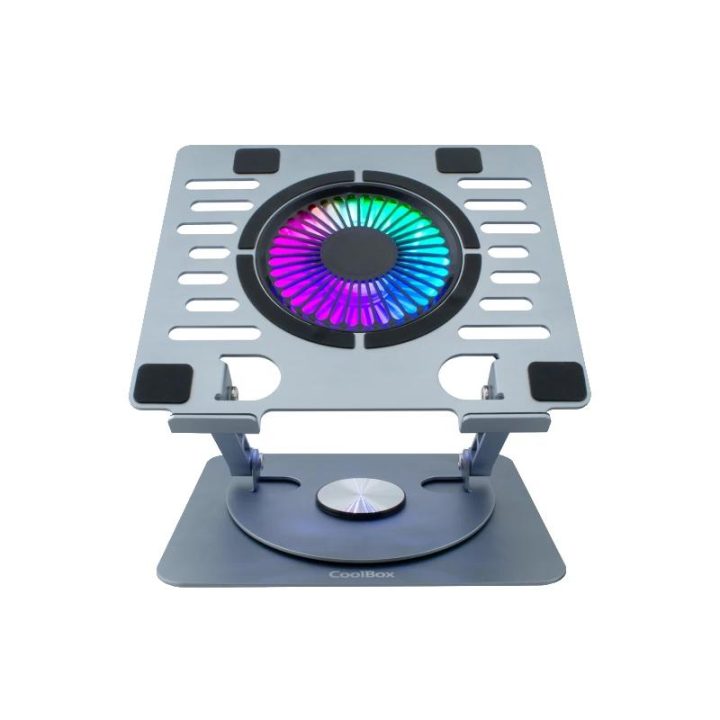 CoolBox COOLAIR 1VRGB Aluminum Laptop Cooling Pad 17.3"