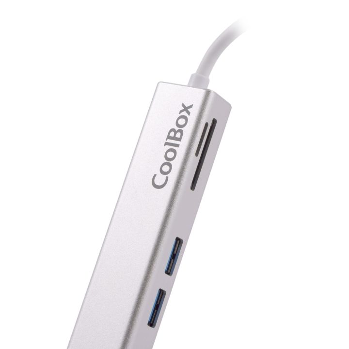 CoolBox MINIDOCK LITE USB-C ALUMINIO HDMI/3XUSB3.0/SD/MICROSD