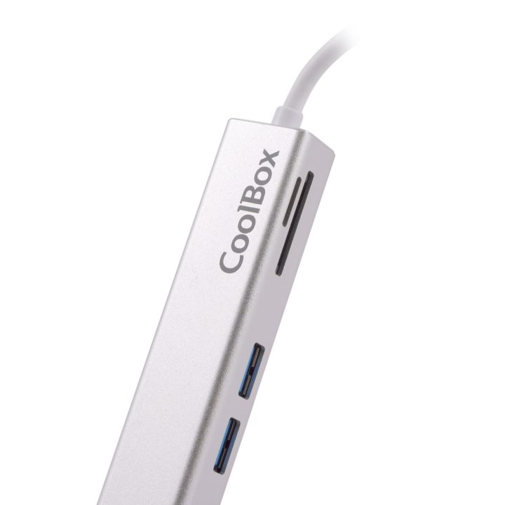 CoolBox MINIDOCK LITE USB-C ALUMINIO HDMI/3XUSB3.0/SD/MICROSD