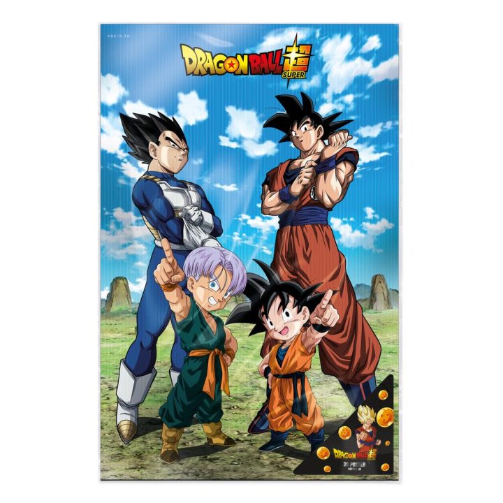 Sd toys Poster 3d 58X38CM battle of gods goku vegeta family dragon…